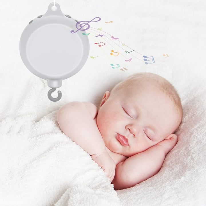 FITNATE Babybettwäsche Rotierende Spieluhr, Mobile Spieluhr, Baby Spieluhr mit 3 Aufkleber, eine 128