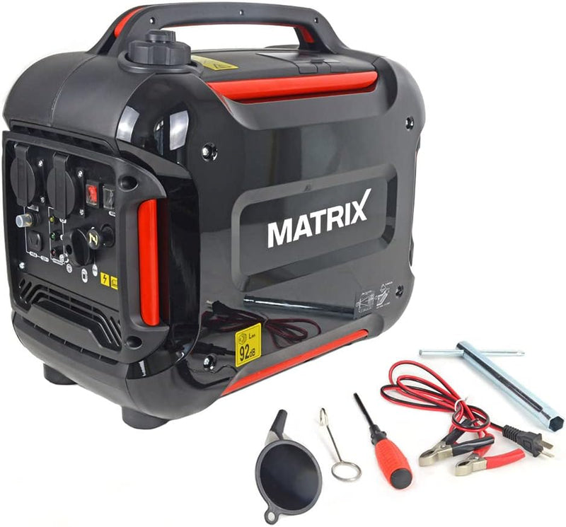 Matrix Notstromaggregat Benzin leise Digitaler Generator Inverter Stromerzeuger Stromaggregat tragba