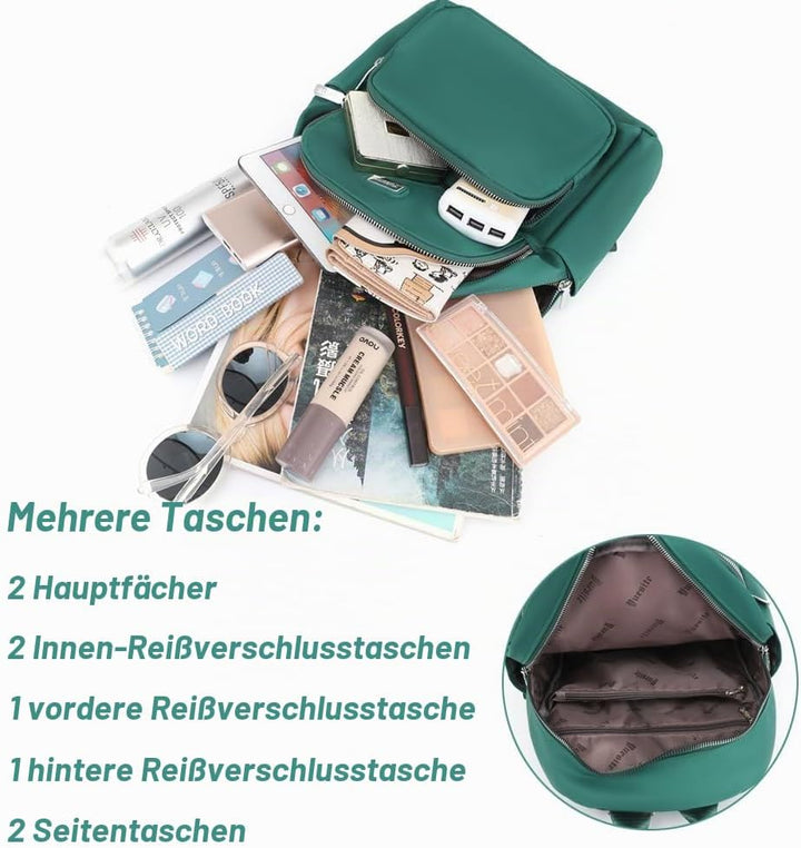 JIANLINST Rucksack Damen Klein Schulrucksack Cityrucksack Leichtgewicht Wasserdicht Reiserucksack Ca