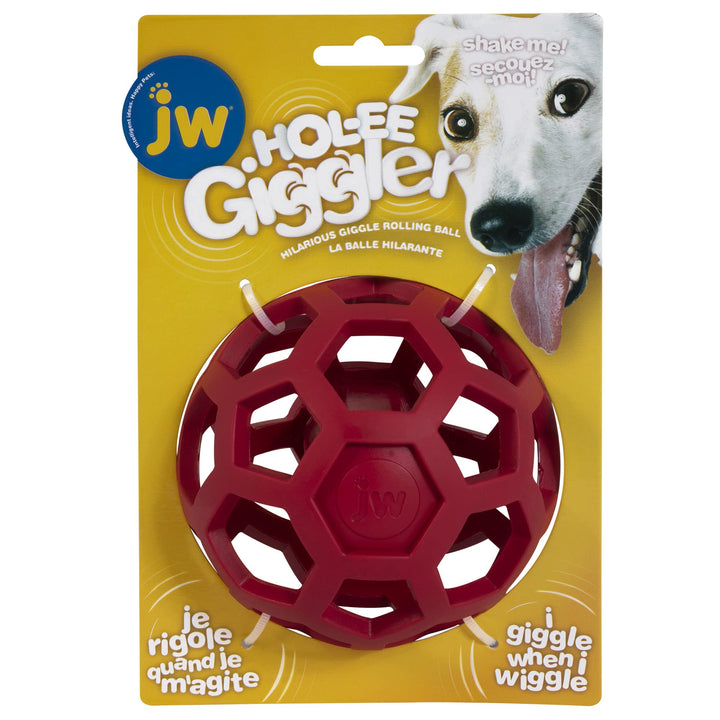JW - HOL-ee Giggler - Verfolgungsspielzeug für Hunde - Kauspielzeug für Hunde - Gibt interessensförd