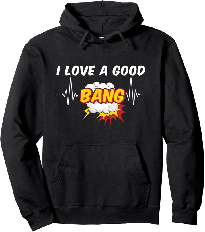 Herzschlag Pyrotechniker Feuerwerk Pyrotechnik Neujahr Pyro Pullover Hoodie