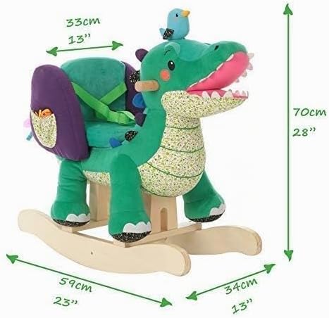 labebe - Wippe für Kinder, Holzpferd, Schaukelpferd für den Aussenbereich, Kinder, Schaukeltier für