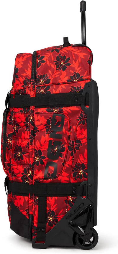 OGIO Rig 9800 Gear Bag Rote Blumenparty Rig 9800 Reisetasche mit Rollen, Rote Blumenparty Rig 9800 R