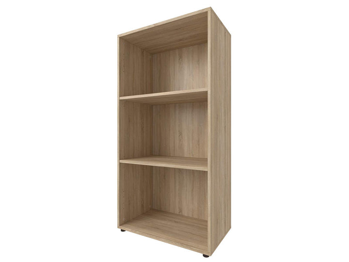 möbelando Regal Büroregal Standregal Beistellregal Holzregal Bücherregal Trio 3" Sonoma/Eiche Sonoma