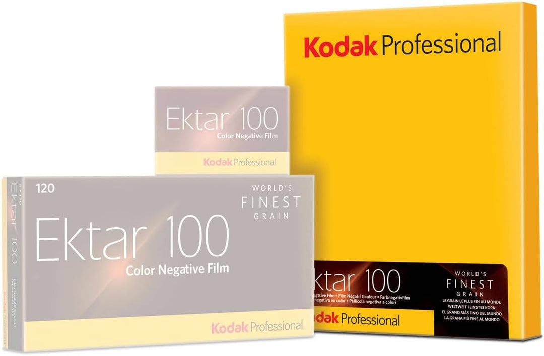 Kodak 158 7484 Professional Ektar Color Negativ Film ISO 100, 4 x 5 Zoll, 10 Blatt (gelb)