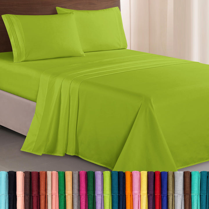 Elegant Comfort Luxuriöses Bettwäsche-Set, Fadenzahl 1500, ägyptische Qualität, dreireihig, Bestickt