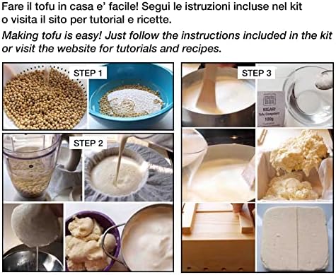 Tofu Maker Kit Regular (500g) Hand Made in Italy (Regular), Regular
