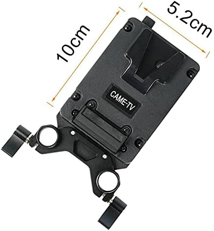 CAME-TV Mini-V-Montageplatte mit 2 D-Tap-Ausgängen und Dual-15-mm-Stangenklemme