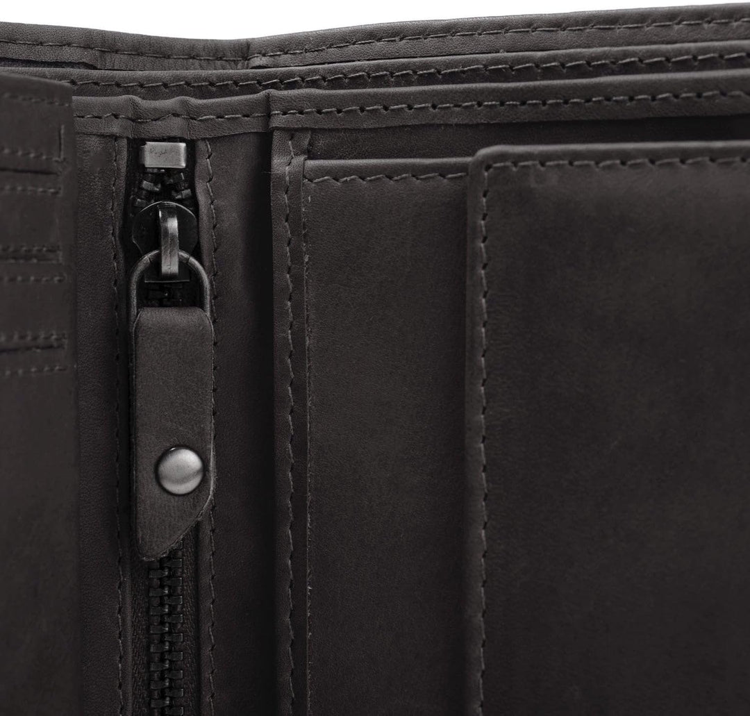 The Chesterfield Brand Leder Portemonnaie Braun Ruby RFID Safe