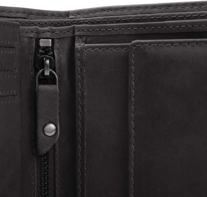 The Chesterfield Brand Leder Portemonnaie Braun Ruby RFID Safe