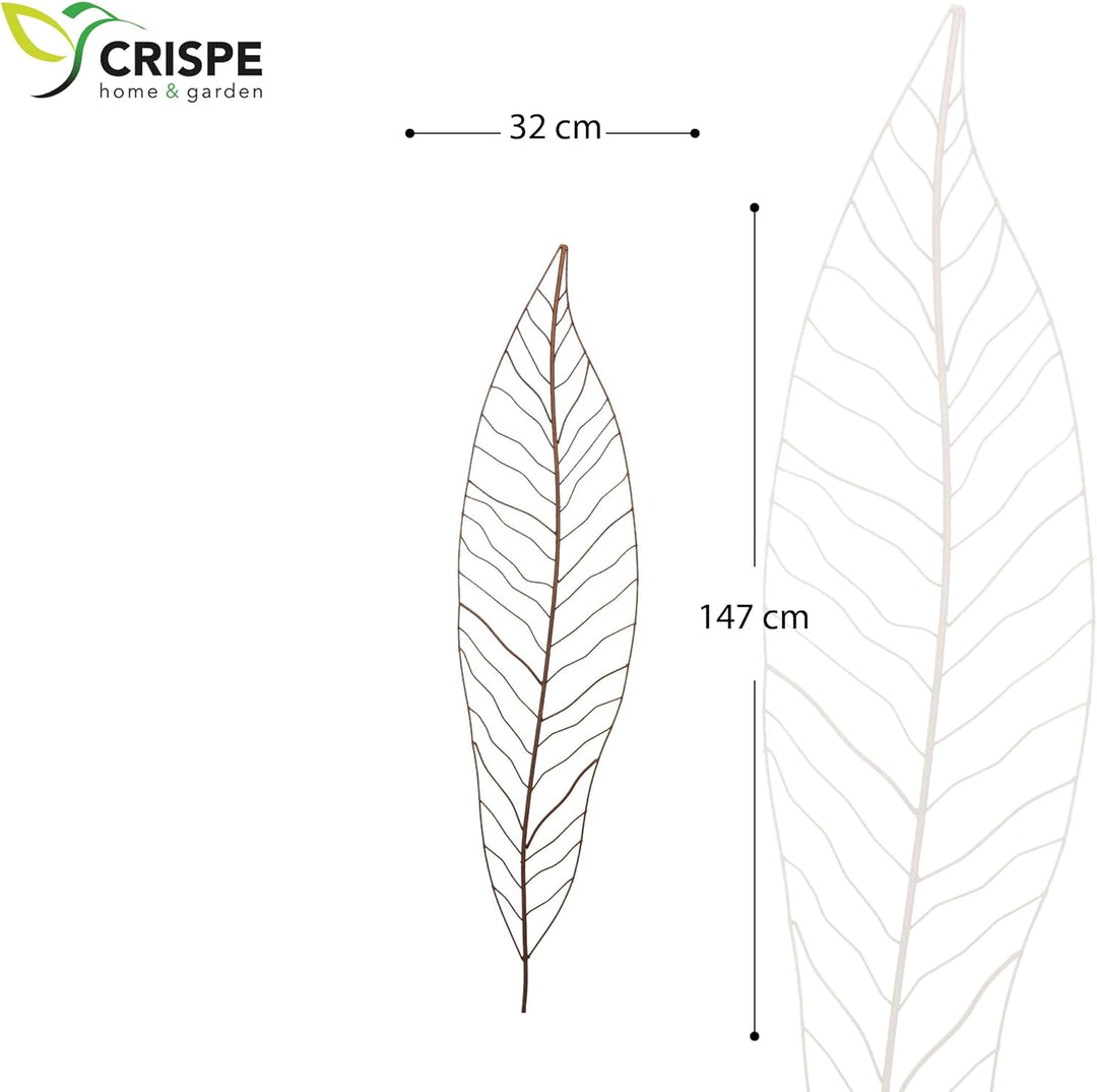 Crispe home & garden Gartenstecker Edelrost - Farn gross | Rankhilfe Gartendeko Höhe 147 cm, Farn Gr