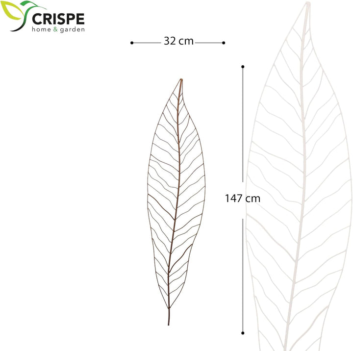 Crispe home & garden Gartenstecker Edelrost - Farn gross | Rankhilfe Gartendeko Höhe 147 cm, Farn Gr