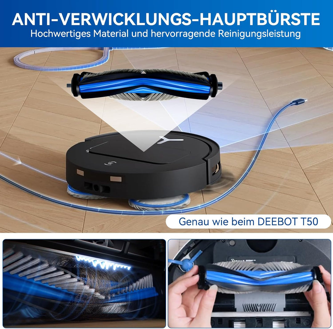 18 Stück Zubehör für ECOVACS DEEBOT T50 Pro Omni Gen2/T50 Pro Omni | T50 Omni/T50 Omni Gen2 Saugrobo