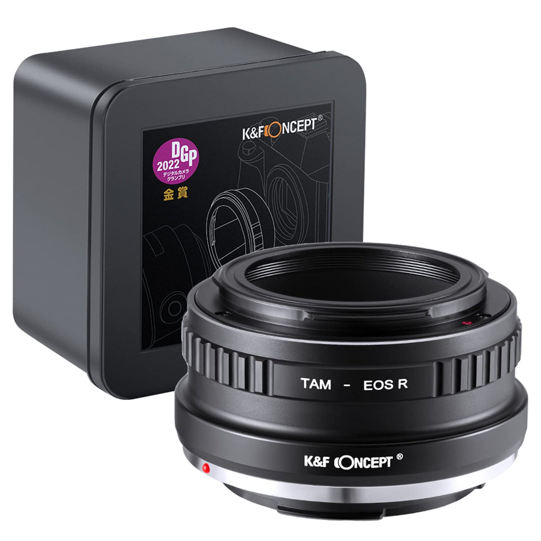 K&F Concept Lens Mount Adapter TAM-EOS R Manuelle Fokussierung Kompatibel mit Tamron Adaptall (Adapt