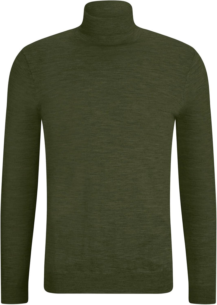 FALKE Herren Basic Roll Neck Rollkragen Pullover elegant klassisch für Business und Freizeit mit Rol