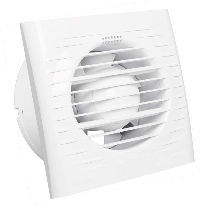 Bricoloco Optima Abluftventilator für Bad oder Küche, 15 x 15 cm, 14 W, Typ 100 mm, beseitigt Konden