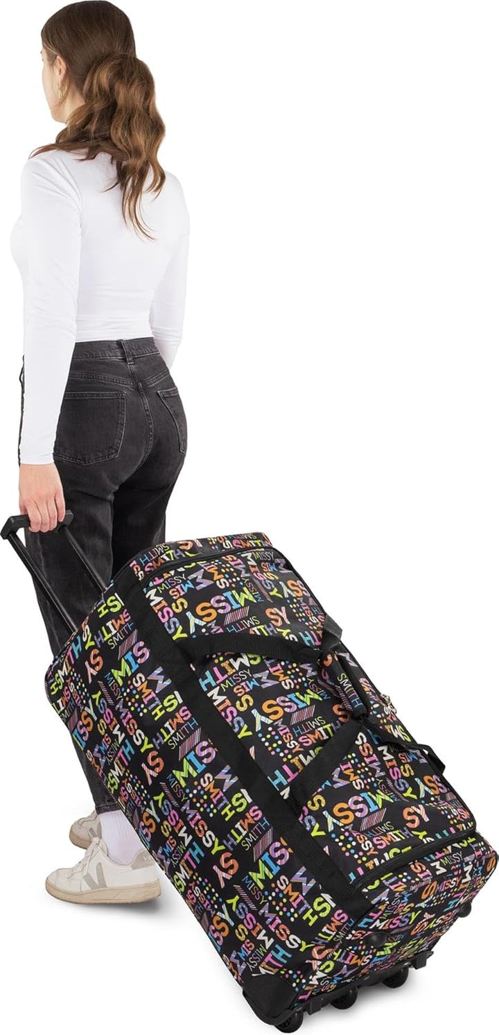 normani Reisetasche 80 L Reise-Trolley Jumbo XXL Big-Travel mit 3 Rollen und grossem Hauptfach - rie