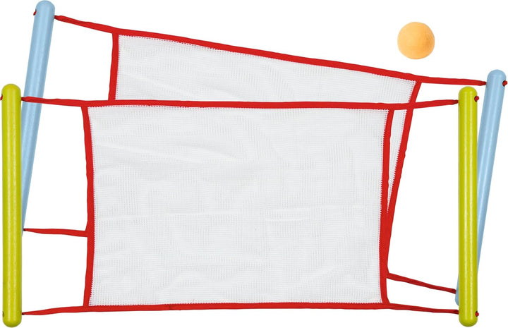 goki 56829 | Wurf- und Fangspiel mit Filzball | Geschicklichkeitsspiel aus Holz und Textil | Indoor