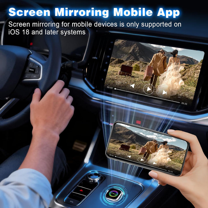 Wireless CarPlay Adapter, 3 in 1 Android Auto&Carplay Wireless Adapter mit Airplay(nur iOS18+), Upgr