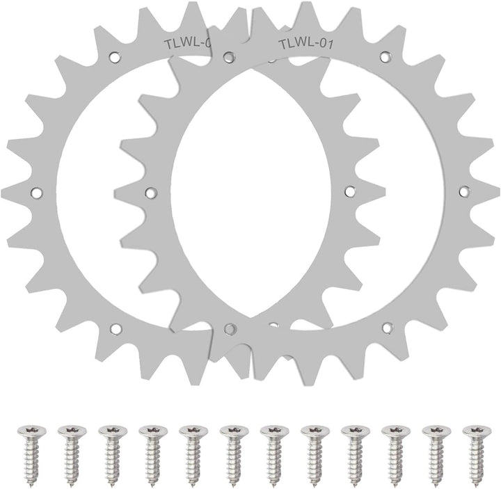 CDIYTOOL Rasenmäher-Spikes aus Edelstahl für Worx S/M, 205 mm Roboter-Rasenmäher, Radspikes mit 12 S