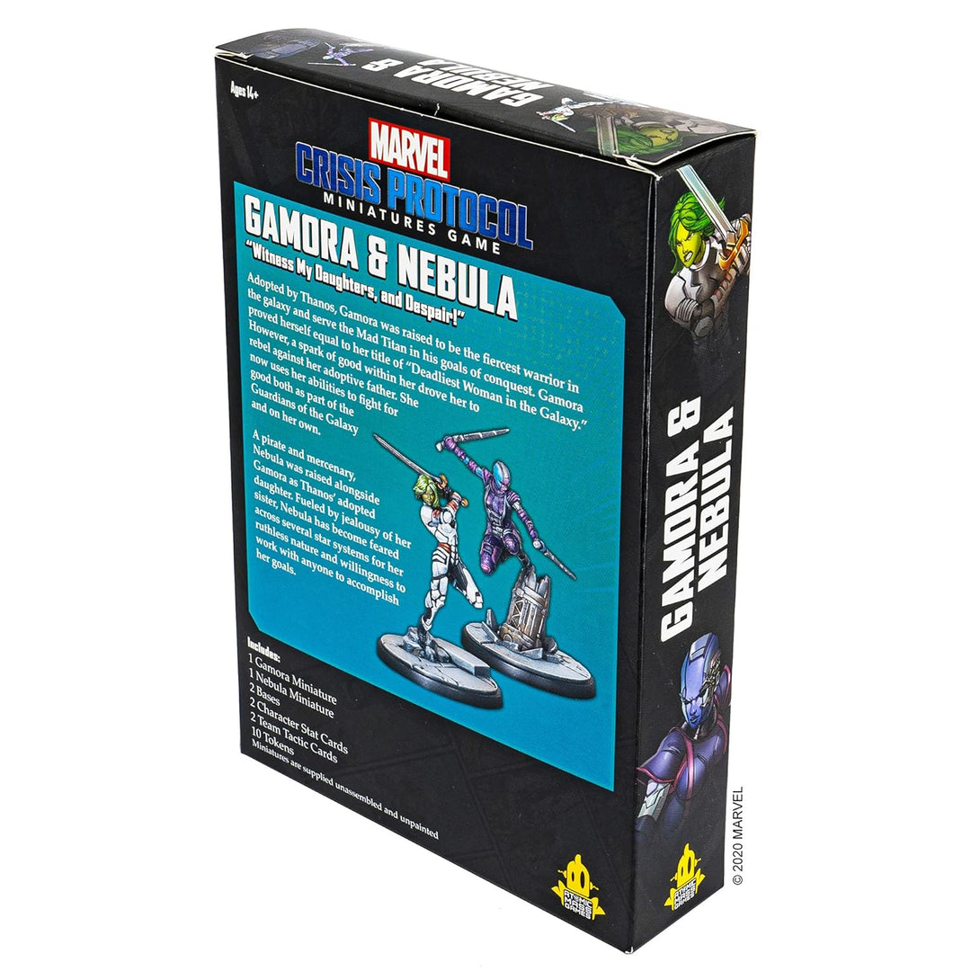 Atomic Mass Games , Marvel Crisis Protocol: Character Pack: Gamora and Nebula, Miniatures Game, Ages