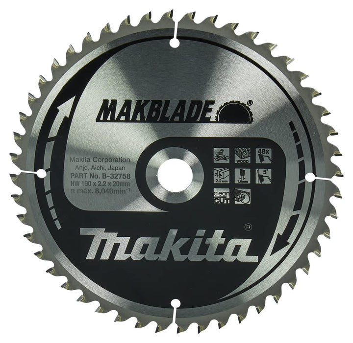 Makita Makblade Saegeblatt, 190 x 20 mm, 48Z, B-32758