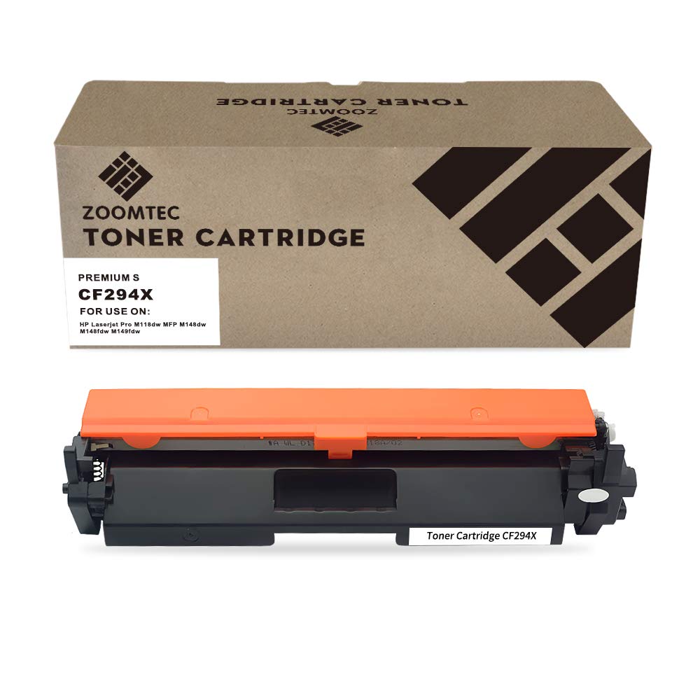 ZOOMTEC CF294X 94X Tonerkartusche für HP Laserjet Pro M118dw MFP M148dw M148fdw M149fdw (1 Schwarz,