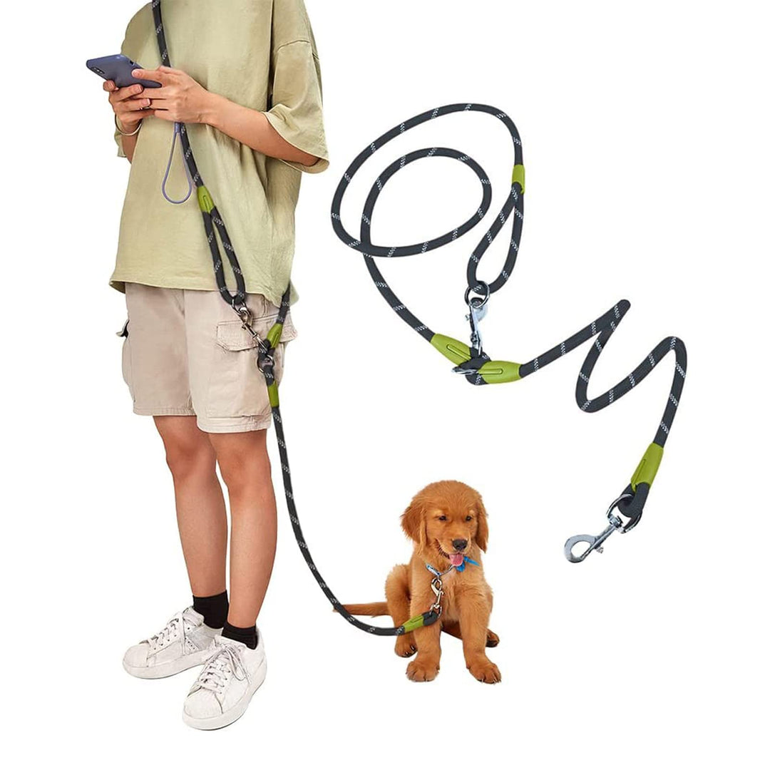 Hands Free Hundeleine für grosse 220cm Seil Crossbody Hundeleine Reflektierend für grosse mittlere k