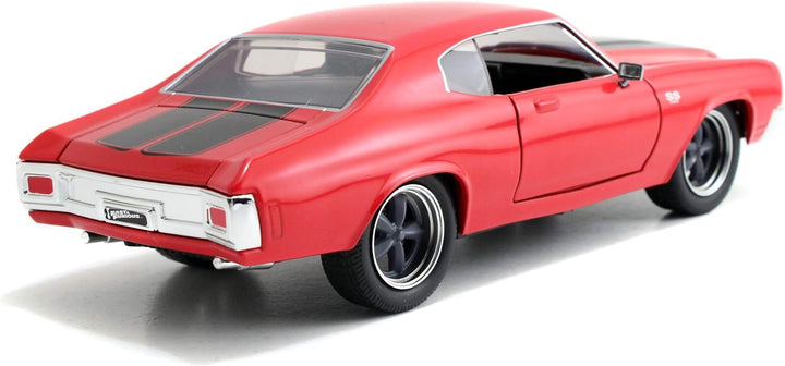 Jada Toys Fast & Furious Dom's 1970 Chevy Chevelle SS, Auto, Tuning-Modell im Massstab 1:24, zu öffn