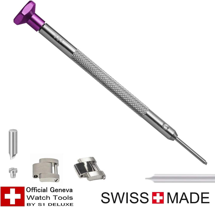 3 Uhrmacherschraubendreher mit T-Schliff Klingen Swiss Made von BULLONGÈ - Schraubendreher für Uhrma