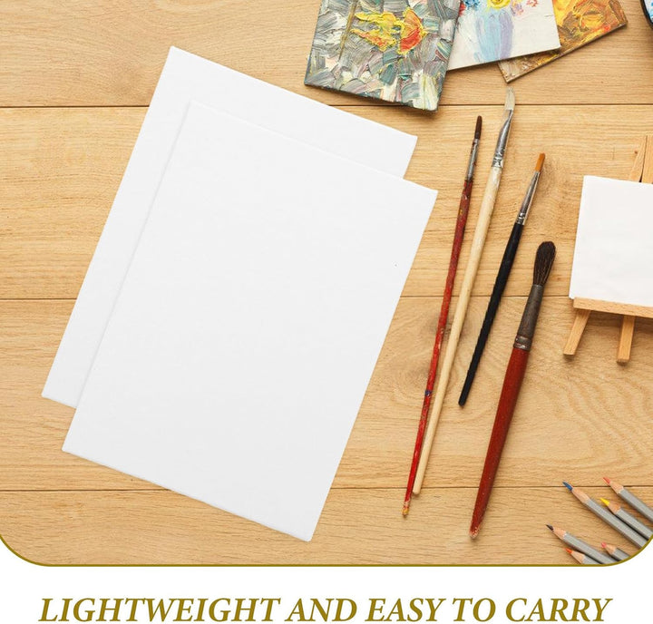 MAGICLULU 6 Stück Leinwandmalplatten und Baumwolle Tragbar und Verformungsfest für Öl Acryl und Aqua