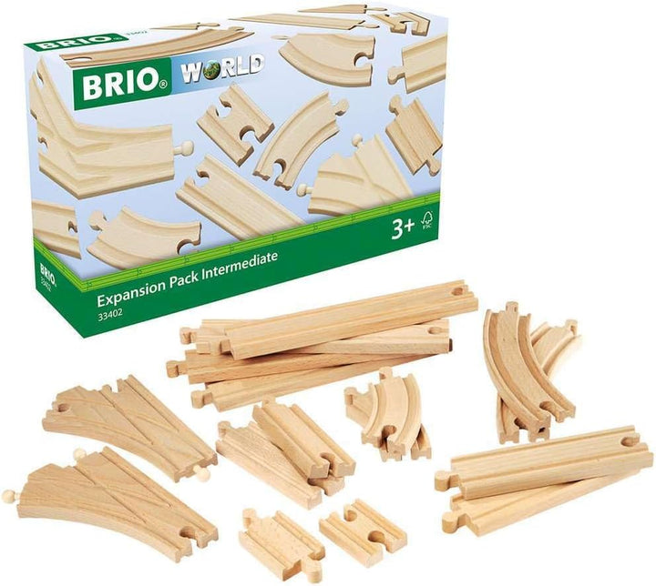 BRIO 63340200 Mittleres Schienensortiment