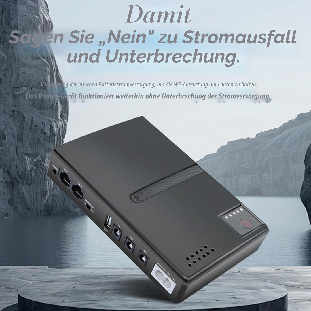 USV 5 V 15 V 24 V POE 5 V 9 V 12 V Unterbrechungsfreie Stromversorgung, USB 18 W Ausgang DC Mini-USV