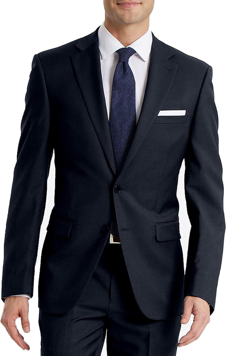 Calvin Klein Herren Slim Fit Suit Separates Business-Anzug Jacke 36W / 30L Anzughose Solid Navy, 36W