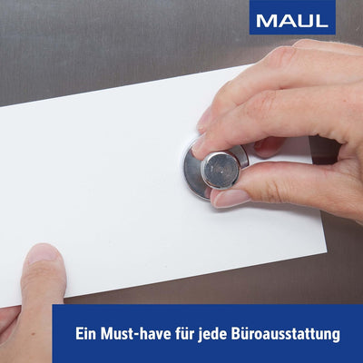 MAUL Neodym Kegelmagnet Ø32x33mm (2 Stück) | Magnete mit hoher Haftkraft für Magnettafel, Whiteboard