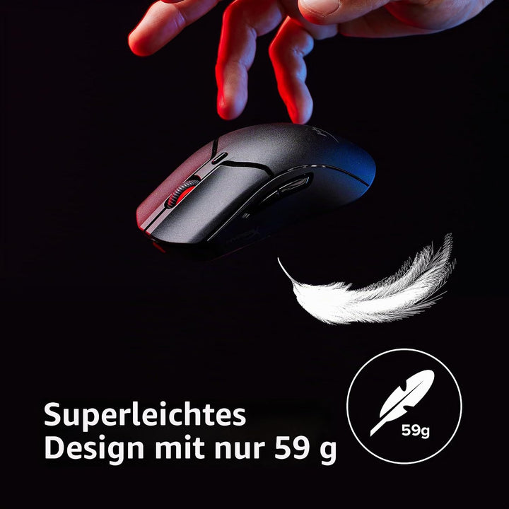 HyperX Pulsefire Haste 2 Mini Schwarz Wireless Pulsefire Haste 2 Mini, Schwarz Wireless Pulsefire Ha