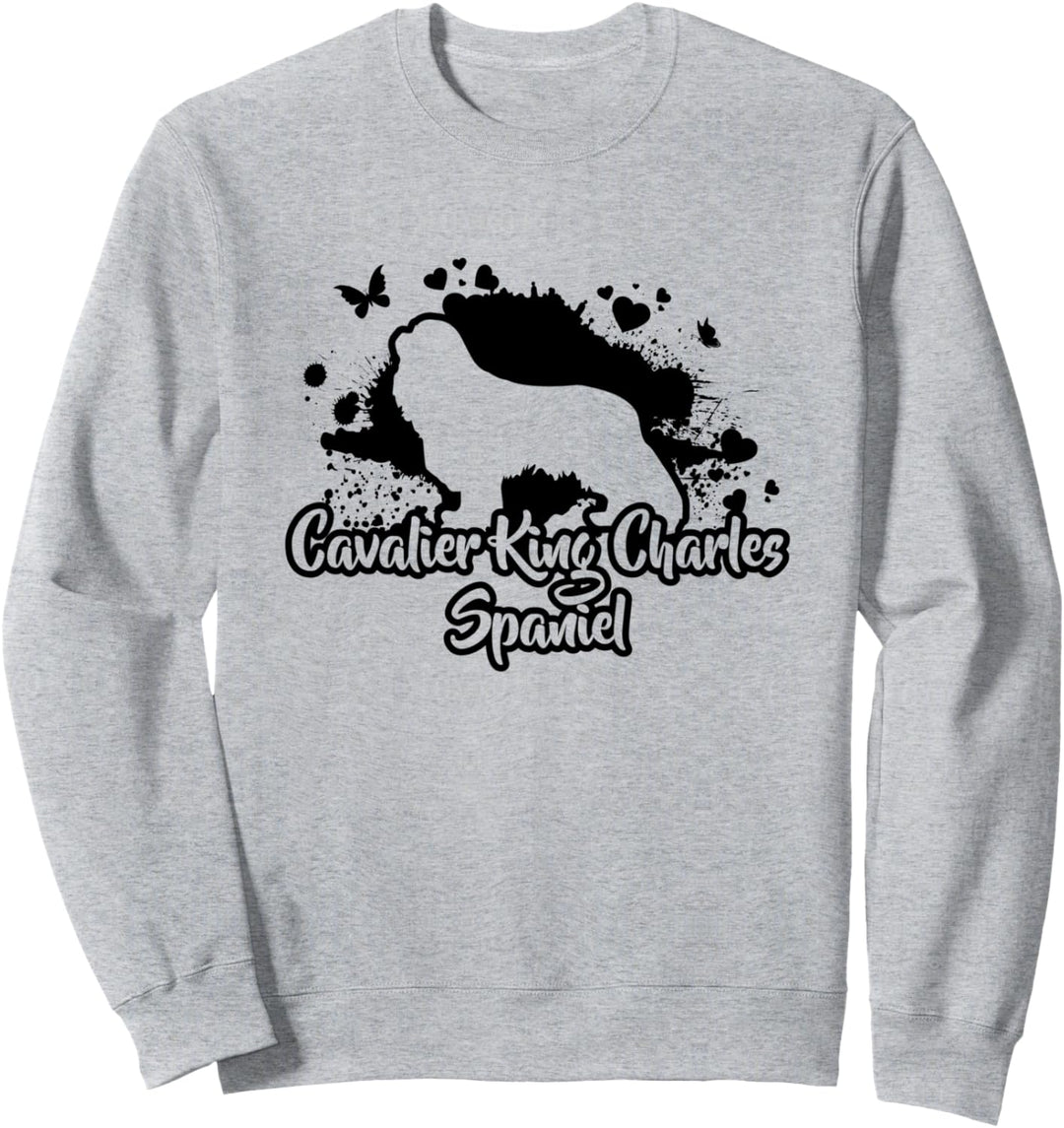 Cavalier King Charles Spaniel Hunderasse lustiger Hund Hunde Sweatshirt