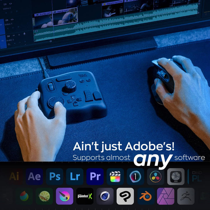 TourBox NEO, Editing Controller für Foto- & Videobearbeitung, Ilustration, Videoschnitt Tastatur, Ma