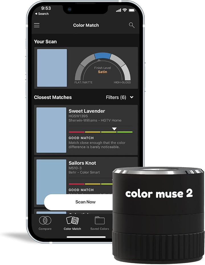 COLOR MUSE 2 Farbmesser, Farbanpassungswerkzeug, tragbarer Farbleser, Farbsensor, Identifizierung de