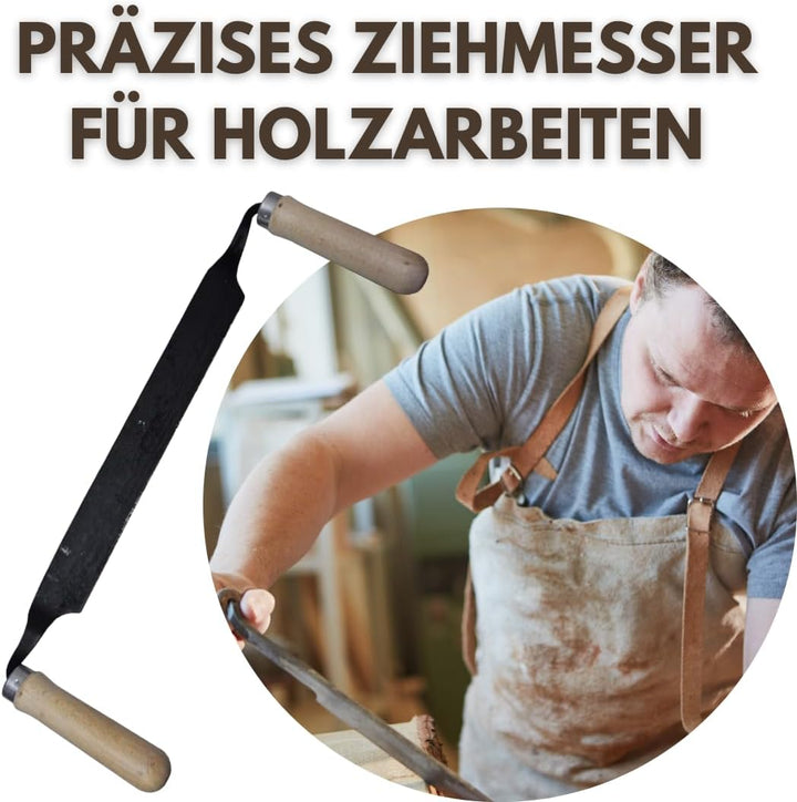 pokm toolsmarket - Zugmesser für Holz, Klingenlänge 280 mm, Ziehmesser für Holz, Ziehhobel Handhobel