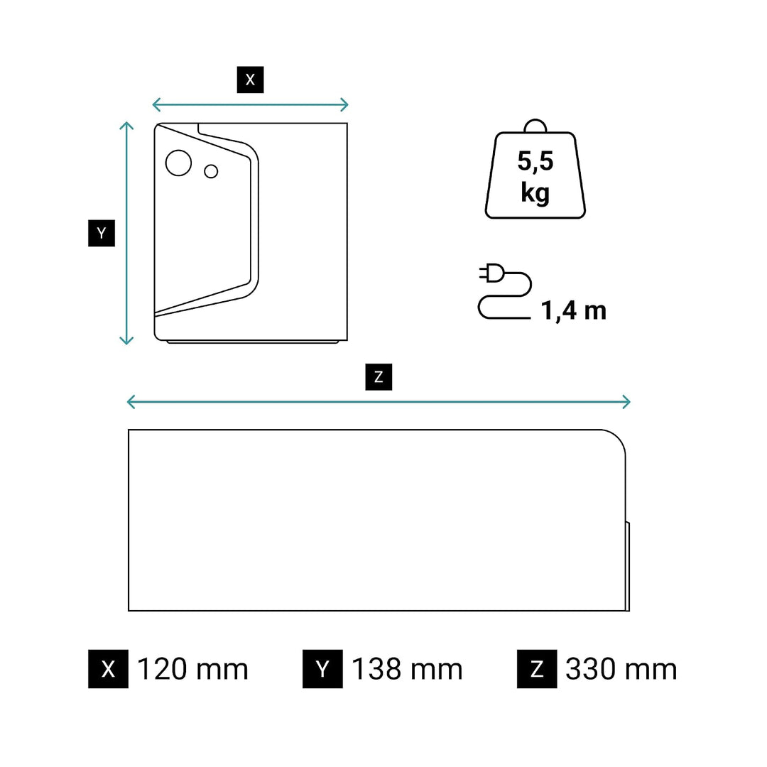 LEGRAND, USV-Anlage Keor SP mit 800 VA/480 W - 1x Schuko-Steckdose, 1x IEC - 1x Batterie 12V/9Ah, AV