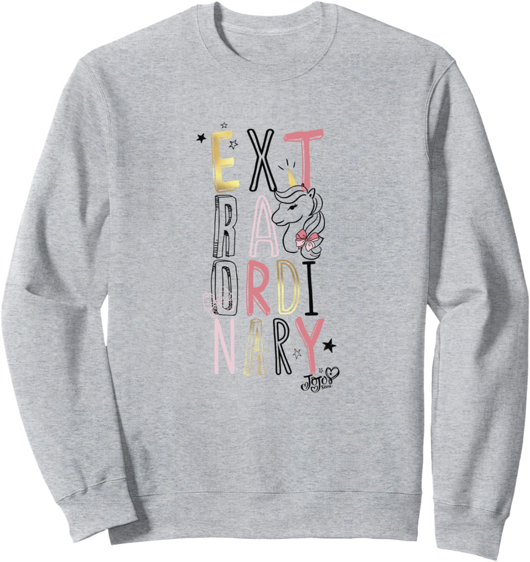 Nickelodeon JoJo Siwa Unicorn Extraordinary Letter Stack Sweatshirt