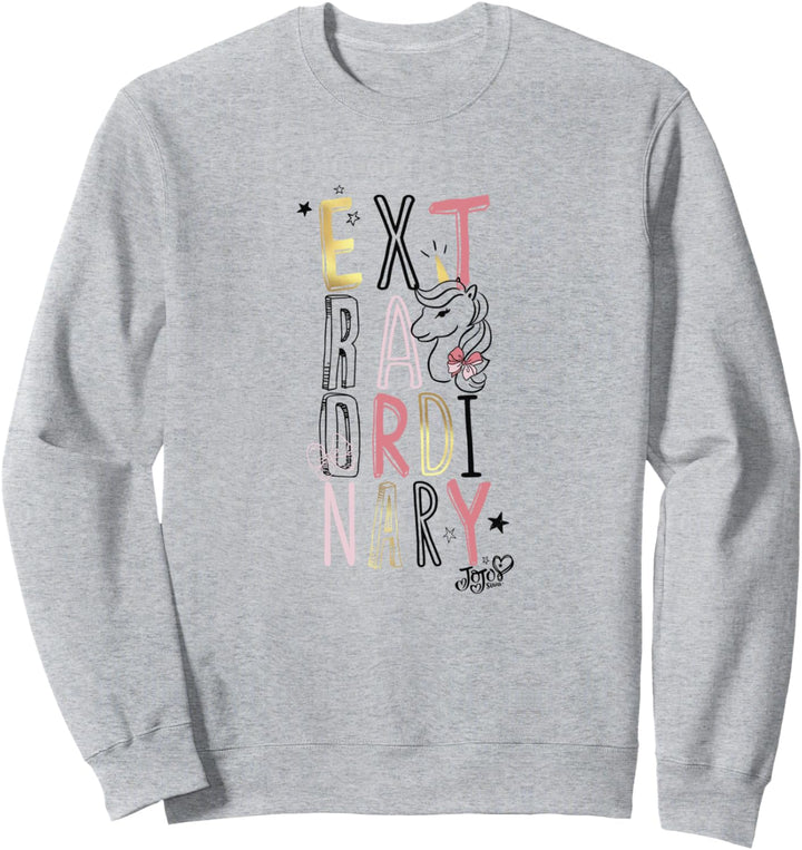 Nickelodeon JoJo Siwa Unicorn Extraordinary Letter Stack Sweatshirt