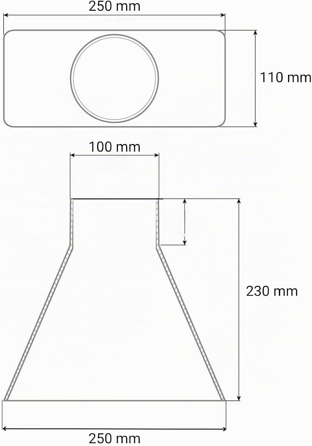 Absaugtrichter – Absaugtrichter, Absaugung für Werkstatt, Absauganlage, Absaugtrichter 100mm, Absaug