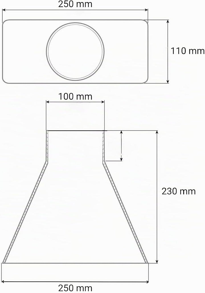 Absaugtrichter – Absaugtrichter, Absaugung für Werkstatt, Absauganlage, Absaugtrichter 100mm, Absaug