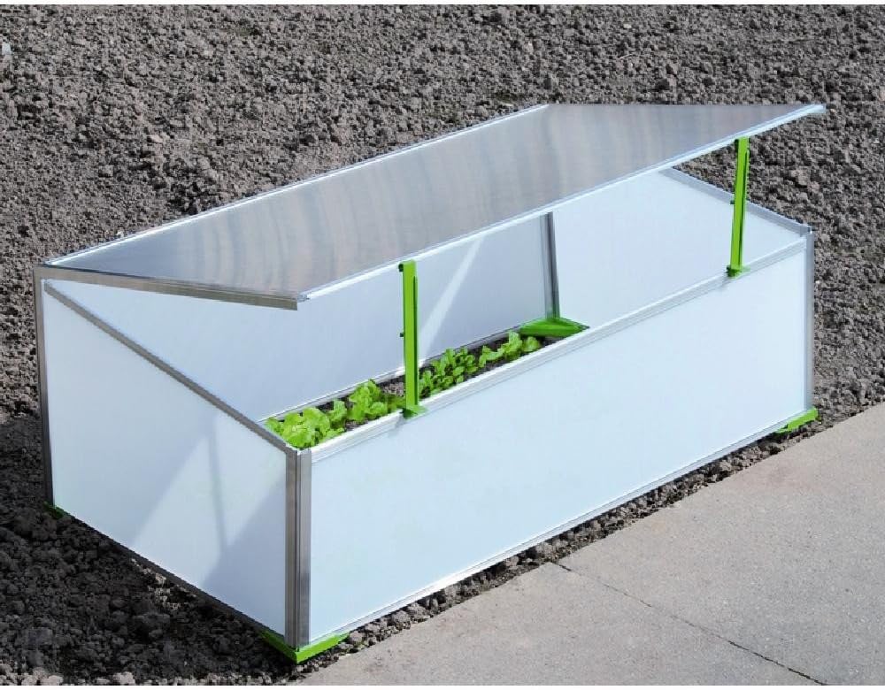 Gartentec Aufzucht Frühbeet Einfach 0,57 qm, 4 mm starke Hohlkammerplatten, Made in Germany
