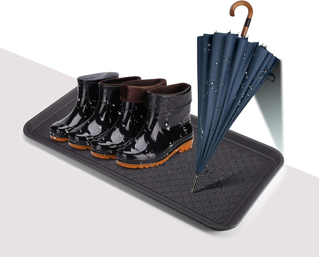 3X XL Schuhabtropfschale Schuhmatte Ablage - Schuhablage 76x38x3cm mit erhöhtem Rand - Abtropfschale