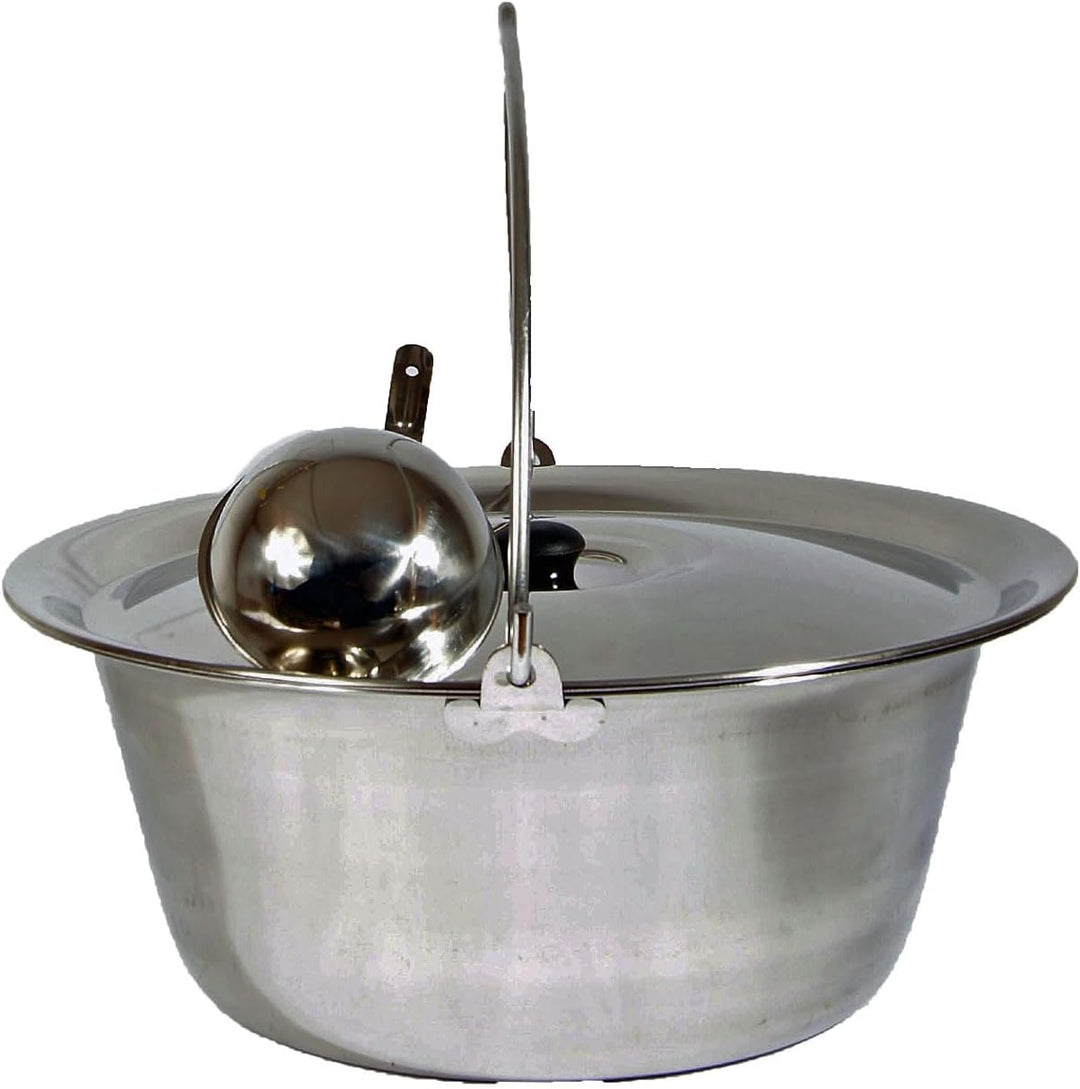 Set Gulaschkessel Gulaschtopf Edelstahl 14 Liter + Deckel + Gratis Schöpfkelle