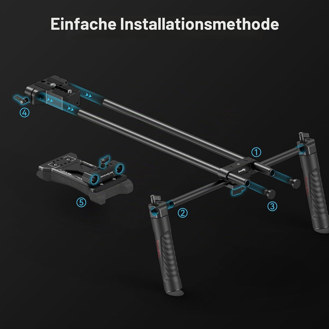 SMALLRIG Camera Shoulder Rig Basic Schulterset für DSLRs und spiegellose Kamera-Rig, Schulter-Rig mi