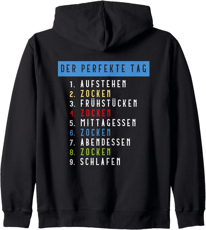Gaming Perfekter Tag Headset Spruch Outfit Gamer Nerds Kapuzenjacke